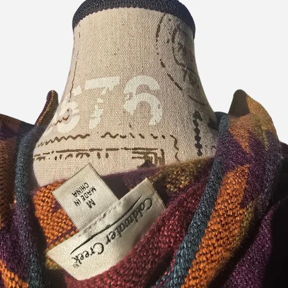 Multicoloured aztec patterned shacket - Picture 4 of 4